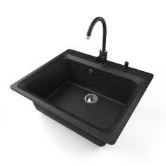 Gránit mosogató - NERO Italia - szemcsés fekete
